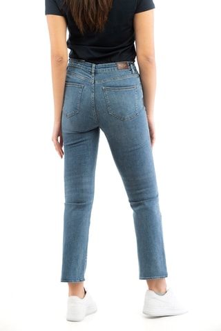 Vaquero skinny fit de tiro alto  - Azul