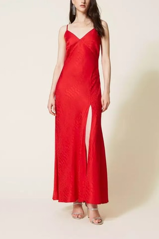 Vestido largo - Twinset - Rojo