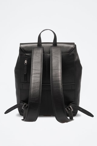 Mochila de piel Alberto - Negro
