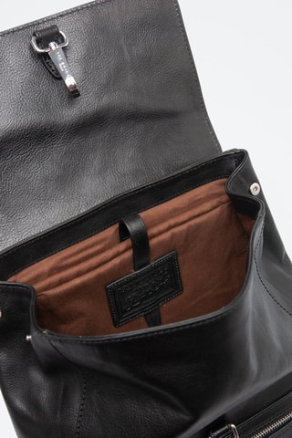 Mochila de piel Alberto - Negro