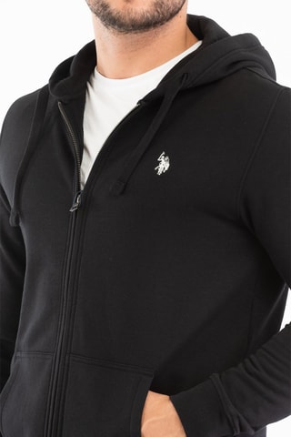 Sudadera con capucha - Negro y blanco