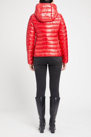 Anorak con brillo con capucha