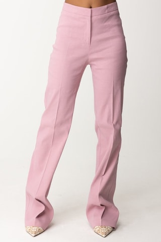 Pantalón de lino de tiro alto