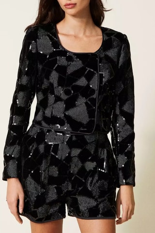 Chaqueta - Twinset - Negro