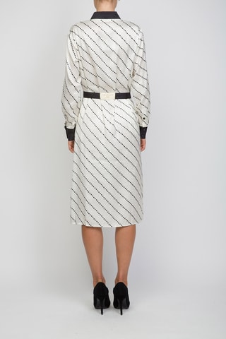 Vestido midi - Twinset - Blanco y negro
