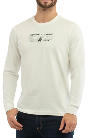 Camiseta - Beverly Hills - Blanco, negro y gris
