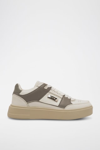 Zapatillas de piel con plataforma