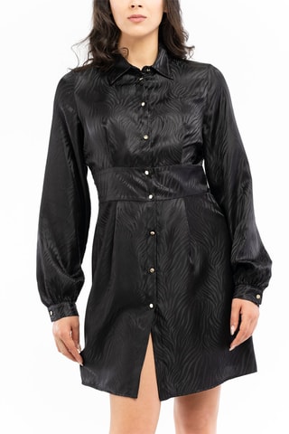 Vestido camisero - Negro