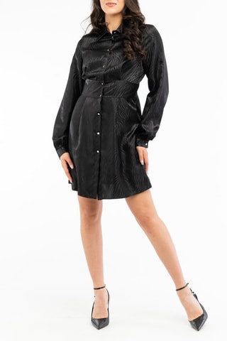 Vestido camisero - Negro