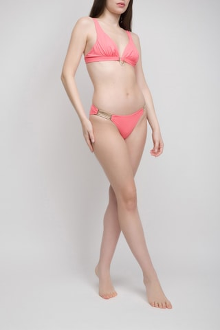 Braga de bikini - Blanco, rosa y dorado