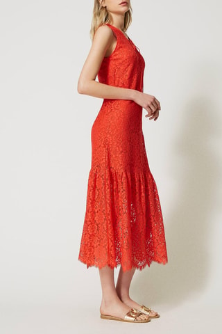 Vestido de encaje - Rojo