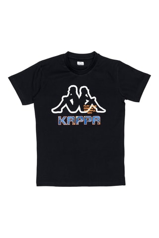 Camiseta - Blanco, negro y naranja