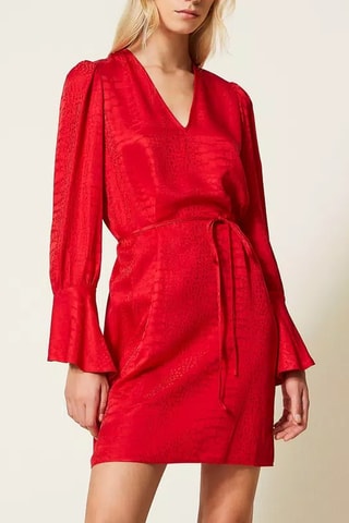 Vestido recto - Twinset - Rojo