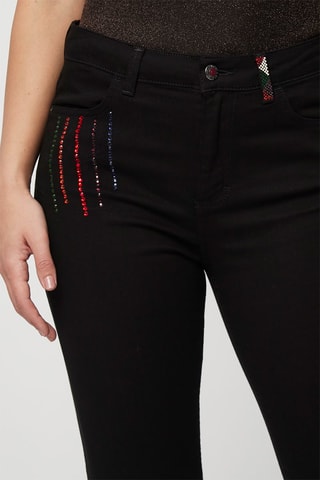 Pantalón slim fit - Harmont & Blaine - Negro, rojo, verde y naranja