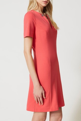 Vestido trapecio - Twinset - Rojo