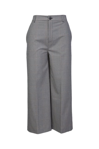 Pantalón 7/8 de tiro alto - Twinset - Negro y gris