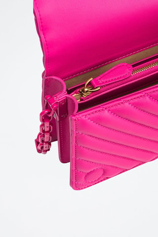 Bolso de mano de piel Love Click Mini - Pinko