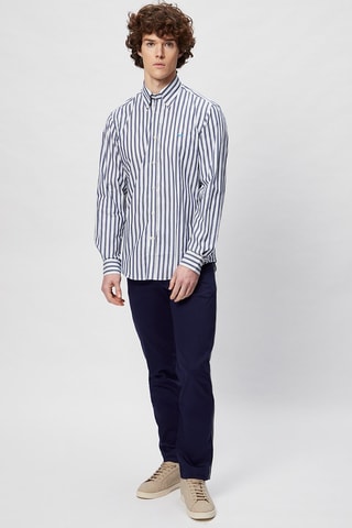 Pantalón recto - Harmont & Blaine - Azul y gris
