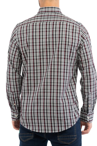 Camisa - Beverly Hills - Blanco, negro y rojo