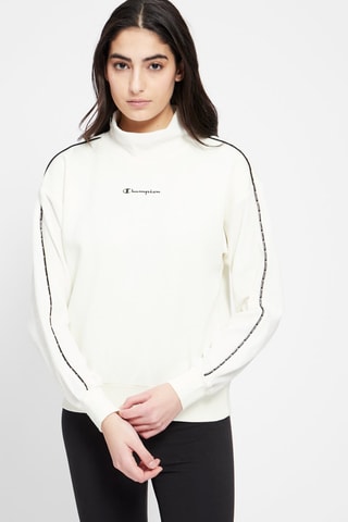 Velours Sweater - Ecru - Wit en zwart