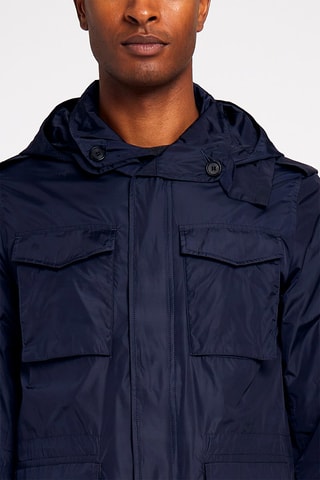 Chaqueta con capucha - Azul