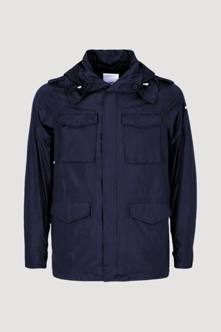 Chaqueta con capucha - Azul