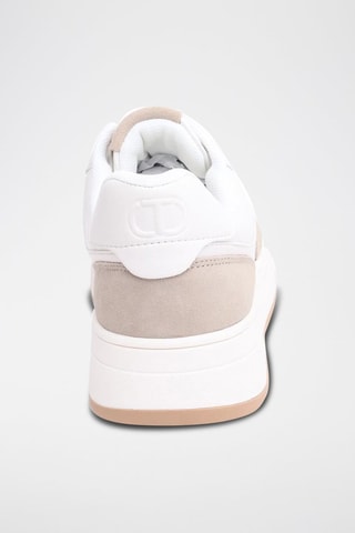 Zapatillas - Beige, blanco y gris