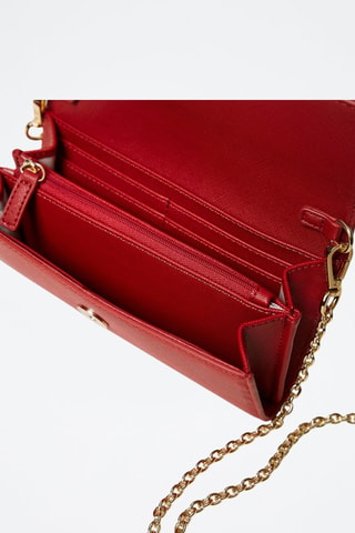 Bolso de mano de piel - Rojo