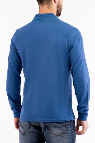 Polo - Blanco, azul y verde