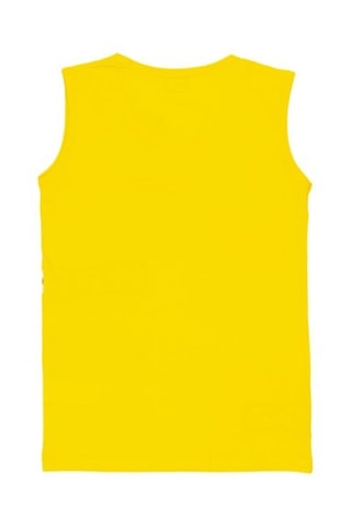 Camiseta de tirantes y short  - Blanco, negro y amarillo