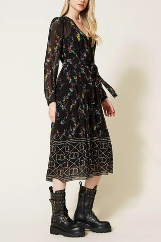 Vestido midi - Twinset - Negro
