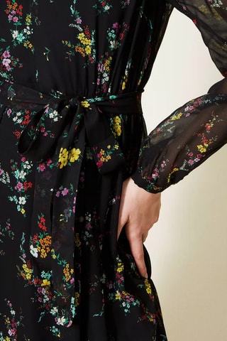 Vestido midi - Twinset - Negro