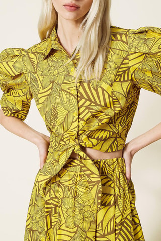 Camisa anudada - Twinset - Amarillo