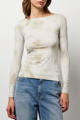 Top tie - Blanco y verde