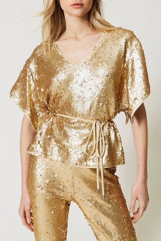 Blusa - Twinset - Dorado
