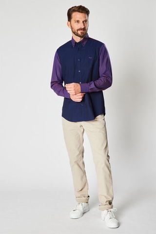 Camisa - Harmont & Blaine - Azul y violeta