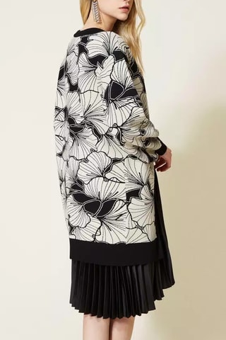Vestido efecto doble prenda - Twinset - Negro
