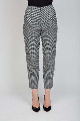 Pantalón 7/8 de lana - Twinset - Blanco y negro