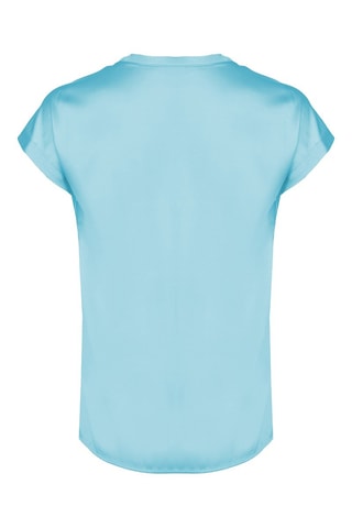 Blusa de seda - Azul