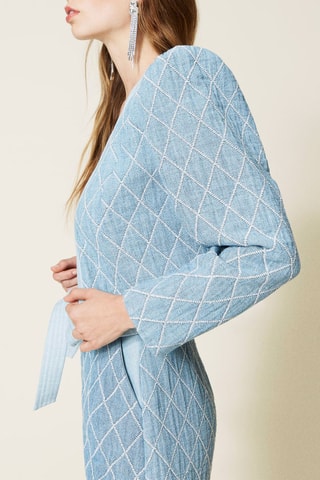 Chaqueta corta - Twinset - Azul
