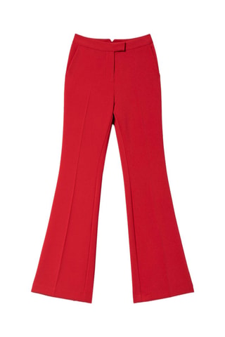 Pantalón flare - Twinset - Rojo