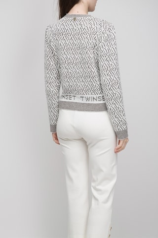 Cárdigan - Twinset - Blanco y negro