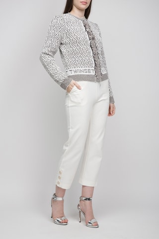 Cárdigan - Twinset - Blanco y negro