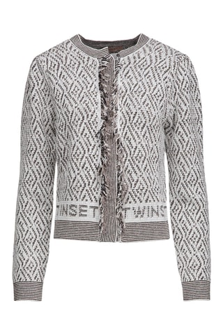 Cárdigan - Twinset - Blanco y negro