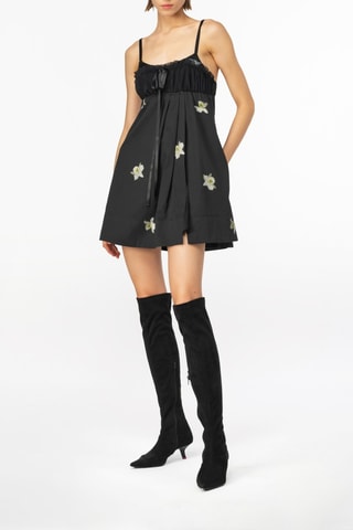 Vestido corto - Blanco y negro