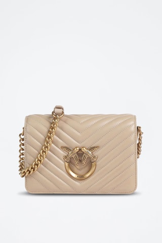 Bandolera de piel ovina Love Click Mini - Pinko