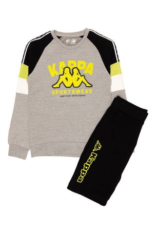 Conjunto de sudadera y jogging - Kappa - Negro y gris