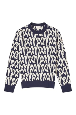Jersey Monogram - Blanco y azul