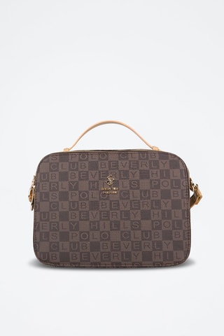 Bolso - Beige, dorado y marrón