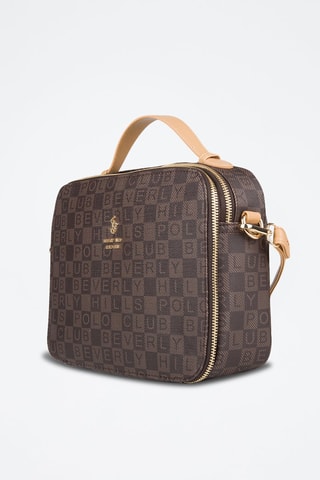 Bolso - Beige, dorado y marrón